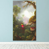 HEADE – ハミングバードのネスティングブラジルの風景 キャンバスプリント (インサイチュ (ウッドフロア))