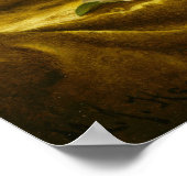 Heade - Magnoliasオン金ゴールドベルベット布 ポスター (角)