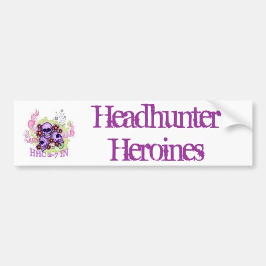HeadhunterHeroines バンパーステッカー (正面)