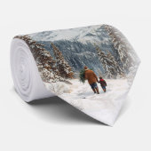 Heading Home - Mens Custom Christmas Necktie    ネクタイ (ロール)