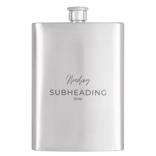 #HeadingSubheadingBodyClassicFlask フラスク (正面)