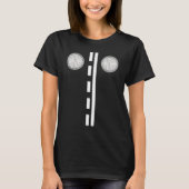 Headlights With Road Markings Halloween Costume Tシャツ (正面)