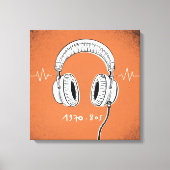Headphones 1970–80s  キャンバスプリント (正面)