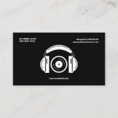 Headphones & Vinyl - DJ Music 名刺 (正面)