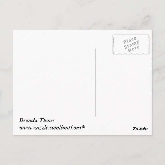 Head's Up Turtleはがき ポストカード (裏面)