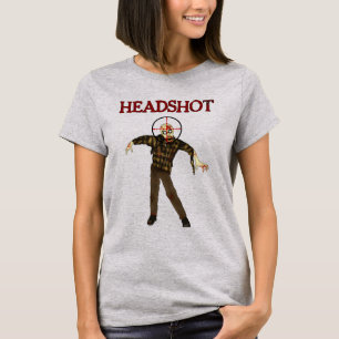 HeadshotのゾンビのTシャツ Tシャツ