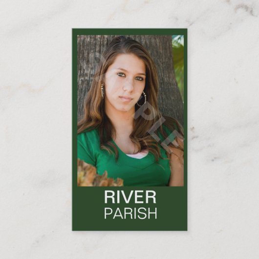 Headshotの写真撮影カード 名刺 (正面)