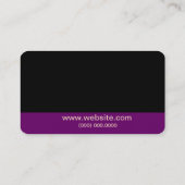 Headshotの名刺の紫色 名刺 (裏面)