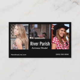 Headshotの名刺モデルか俳優 名刺