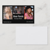 Headshotの名刺モデルか俳優 名刺 (正面/裏面)