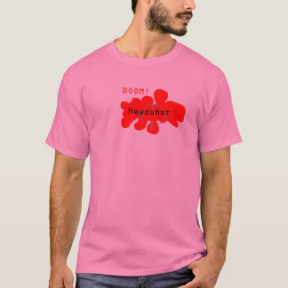 Headshotted n00b tシャツ