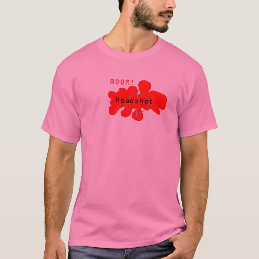 Headshotted n00b tシャツ (正面)