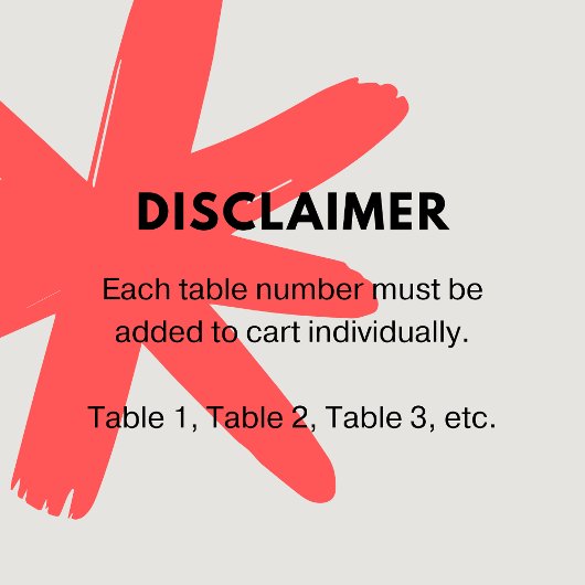 Headstone Floral Gothic Wedding Table Number 招待状