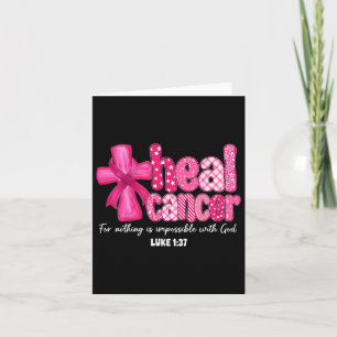 Heal Cancer Christian God 信じ Breast Cancer Wo カード
