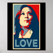 Heal Love Hope Kamala Harris Obama 47 Support Empo ポスター (正面)