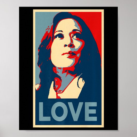 Heal Love Hope Kamala Harris Obama 47 Support Empo ポスター (正面)