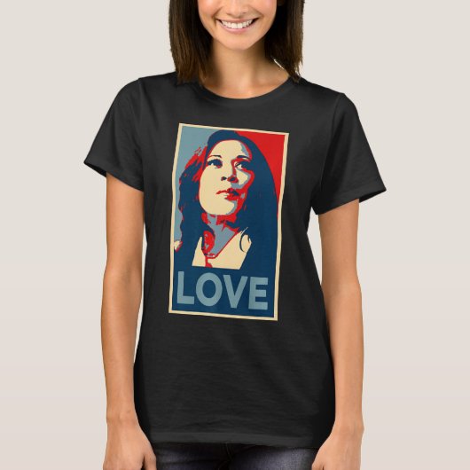 Heal Love Hope Kamala Harris Obama 47 Support Empo Tシャツ (正面)