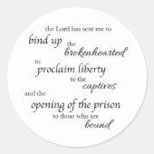 Heal the Brokenhearted Sticker ラウンドシール (正面)