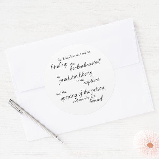 Heal the Brokenhearted Sticker ラウンドシール (封筒)