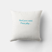 Heal your mind, Press play クッション (裏面)