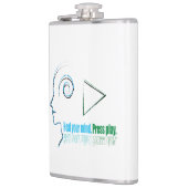 Heal your mind. Press play フラスク (左)