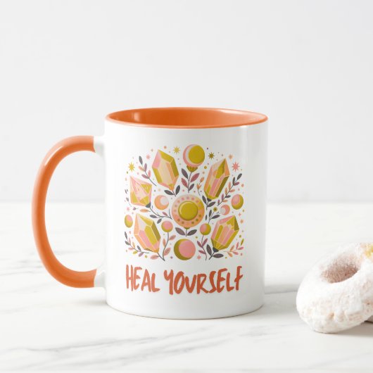 Heal Yourself Combo Mug - Celestial Crystal Set マグカップ (ドーナツ)