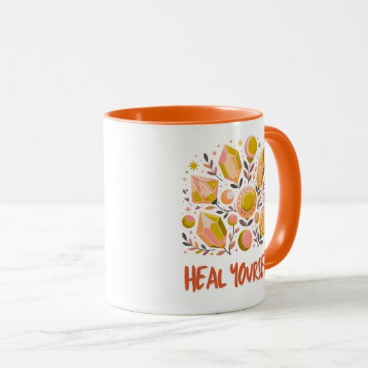 Heal Yourself Combo Mug - Celestial Crystal Set マグカップ (正面右)