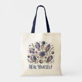Heal Yourself Tote - Celestial Crystal Healing Bag トートバッグ (裏面)