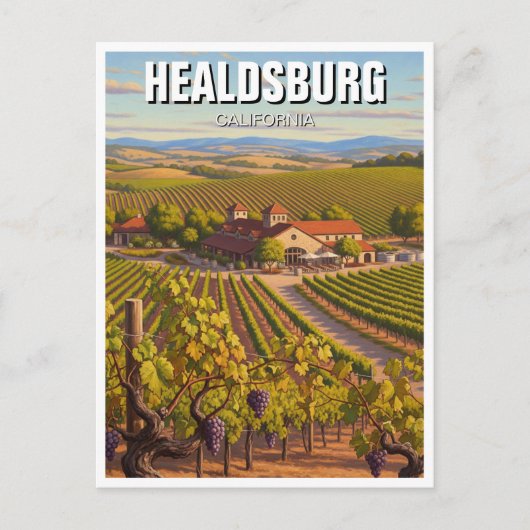 Healdsburg California Travel ポストカード (正面)