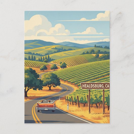 Healdsburg California Travel ポストカード (正面)
