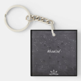 #healed Acrylic Square Keychain キーホルダー