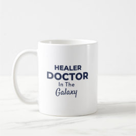 Healer Doctor in the Galaxy Typography Design コーヒーマグカップ
