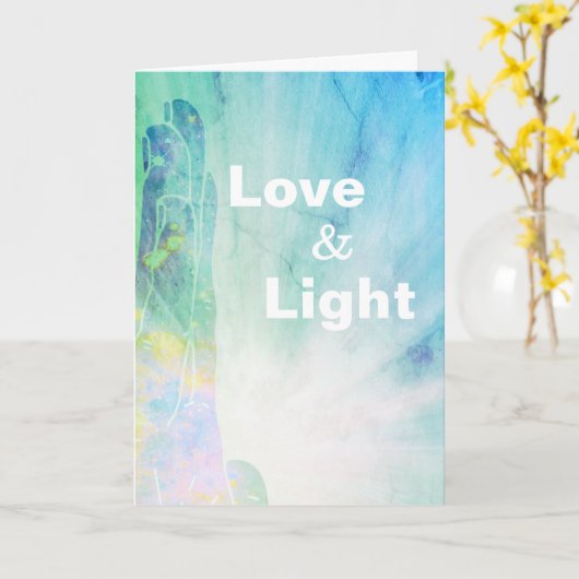 *～* Healer Love Rays Healing Hand Lightworker カード (黄色い花)