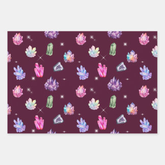 Healing Crystals Wrapping Paper Set ラッピングペーパーシート