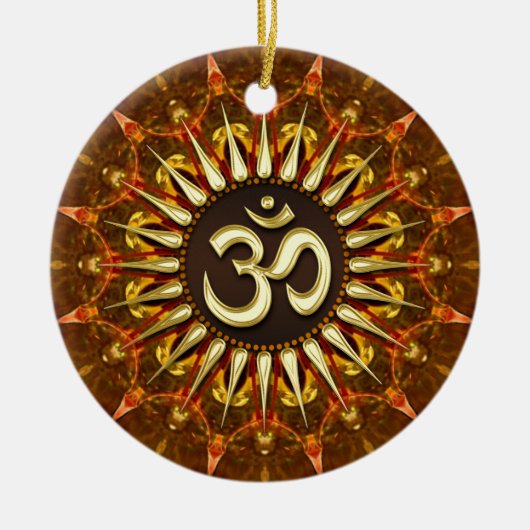 Healing Earth Yoga Customer Awardオーナメント セラミックオーナメント (正面)