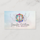 Healing Hands霊気シンボルinロータススケッチ 名刺 (正面)