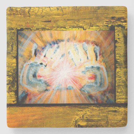 Healing Hands ストーンコースター (正面)