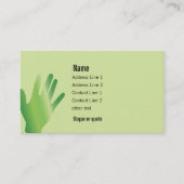 Healing Hands Business Card 名刺 (正面)