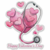 Healing Hearts Valentine Design シール (正面)