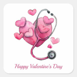 Healing Hearts Valentine Design スクエアシール