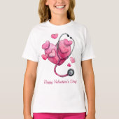 Healing Hearts Valentine Design Tシャツ (正面)