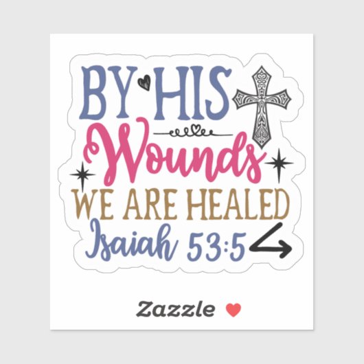 Healing & Hope Bible Verse Sticker シール (シート)