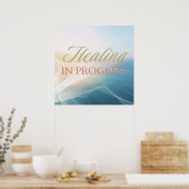 Healing in Progress Poster – Minimalist Inspiratio ポスター (キッチン)