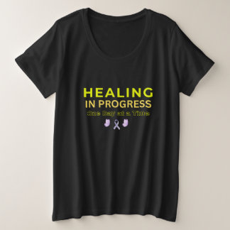 Healing in Progress Shirt – Minimalist Inspiration プラスサイズTシャツ
