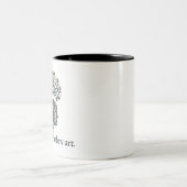 Healing is a Slow Art" Mindful Tree Roots Mug ツートーンマグカップ (中央)