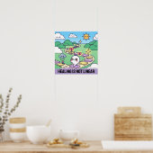 Healing Is Not Linear Poster – Inspirational Wall  ポスター (キッチン)