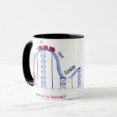 'Healing Isn't Linear' Cute & Comforting Quote Mug マグカップ (正面左)