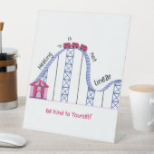 'Healing Isn't Linear' Empowering Self Love Sign  台座サイン (インサイチュ)