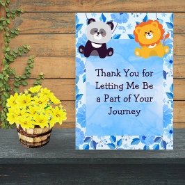 Healing Journey Thank You Card – Floral Watercolor サンキューカード