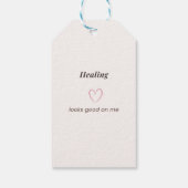 Healing Looks Good On Me Aesthetic Quote ギフトタグ (裏面)